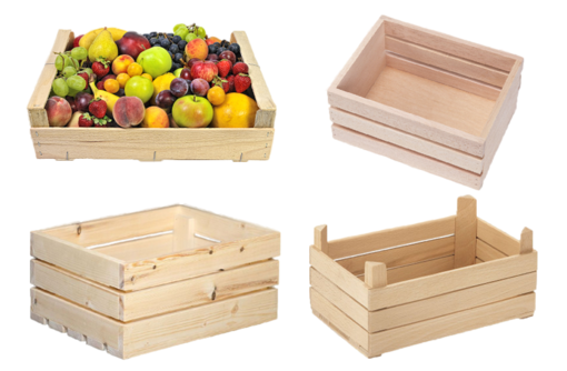 Овощной и фруктовый деревянный ящик (арт. 2-49)